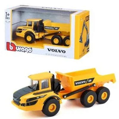 Miniatura caminhão Caçamba Volvo construção - Bburago
