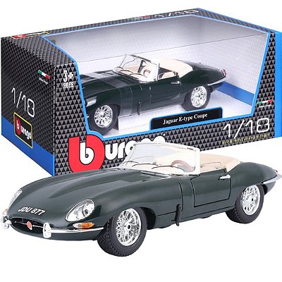 Miniatura Carro Jaguar E-type Cabriolet 1/18 - verde