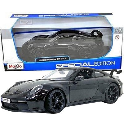 Miniatura carro Porsche 911 GT3 2022 preto - 1/18