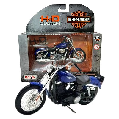 Miniatura Moto Harley Davidson Dyna Street Bob - 1/18