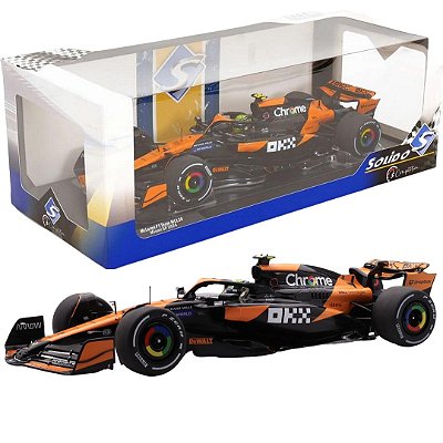 Miniatura Formula 1 L.Norris McLaren MCL38 Miami GP 1/18 2024