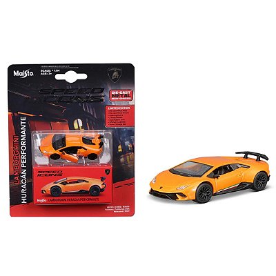 Miniatura Carro Lamborghini Huracán 1/64 Speed icons -maisto