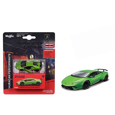 Miniatura carro Lamborghini Huracan verde 1/64 Speed icons