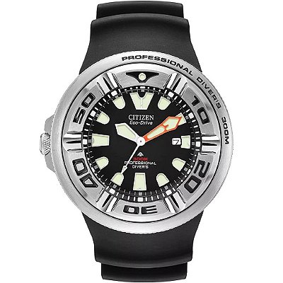 Relogio Citizen "Ecozilla" Black Promaster Marine BJ8050-08E