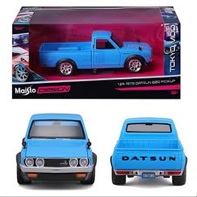 Miniatura carro Datsun 620 Pick-up 1973 Tokyo Mod - 1/24