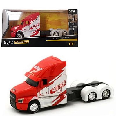 Miniatura Caminhão Mack Anthem vermelho - 1/64