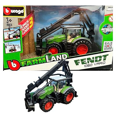 Mniatura Trator Massey Fendt 1050 Vario verde - Farmland