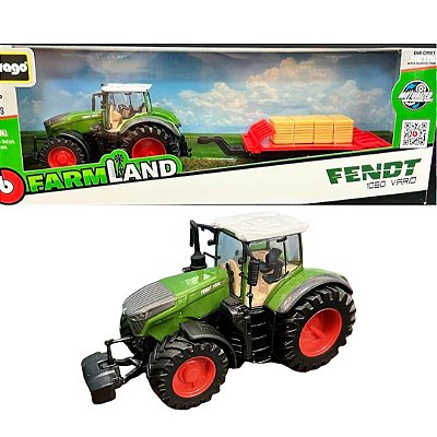 Mniatura Trator Trailer feno Fendt 1050 Vario Farmland