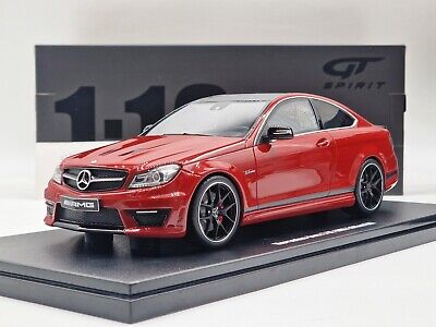 Miniatura carro Mercedes Benz C63 AMG 507 vermelho - 1/18