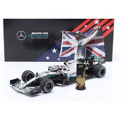 Miniatura Formula 1 Mercedes-AMG W10 L.Hamilton EUA GP 1/18