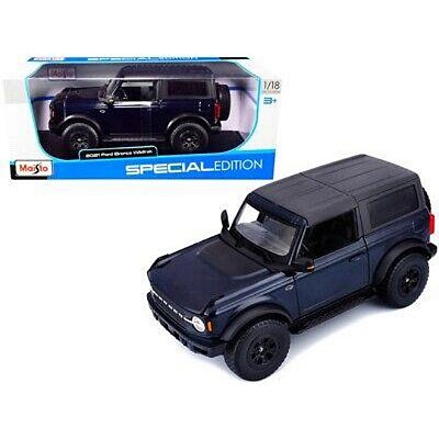 Miniatura carro Ford Bronco WildTrack 2DR azul 1/18