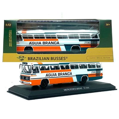 Miniatura Onibus Mercedes-benz 355 Aguia Branca 1/72