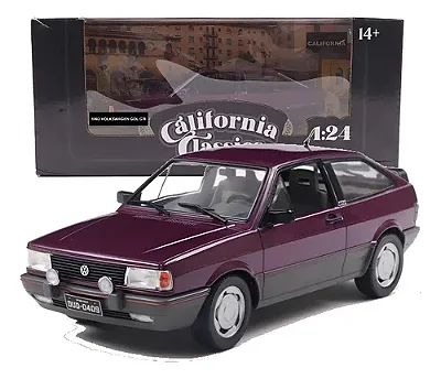 Miniatura carro Volkswagen Gol GTS 1992 - vermelho colorado 1/24