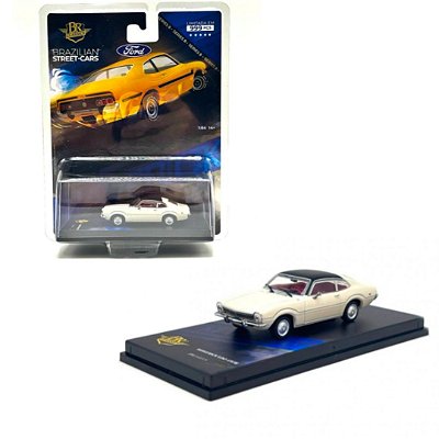 Miniatura carro Ford Maverick LDO  creme 1978 1/64