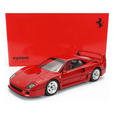 Miniatura carro Ferrari F40 1987 vermelho 1/18 Kyosho