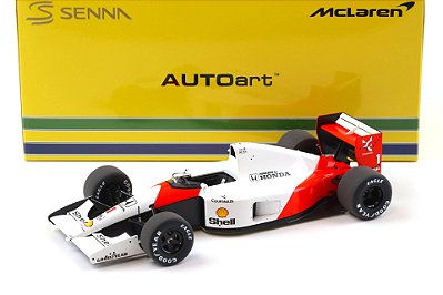 Fórmula 1 Ayrton Senna Mclaren MP4/6 1991 Japão GP 1/18 Removível AUTOART