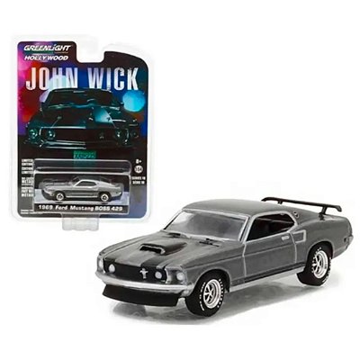 Miniatura Carro Ford Mustang Boss 429 (1969) John Wick 1/64