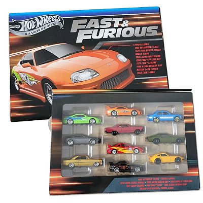 Conjunto Hot Wheels Velozes e Furiosos series 10 carros 1/64