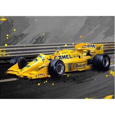 Quadro Lotus 99T Vitória Senna Mônaco 1987 Edição Limitada
