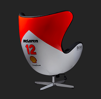 Cadeira/Poltrona Egg F1 - MCLAREN - Preta