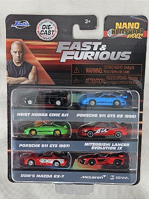Nano Hollywood Rides FAST & FURIOUS COLLECTOR SERIES - MCLAREN SENNA +5