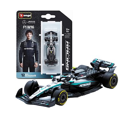 Miniatura F1 Mercedes W16 12 Kimi Antonelli 1/64 - Bburago