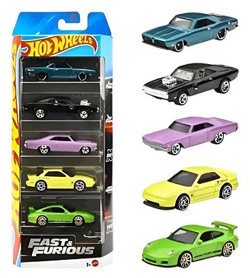 Pack hot wheels Fast e Furious (5)