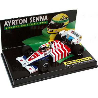 Miniatura Toleman Hart TG 184 Senna GP Portugal 1984 1/43