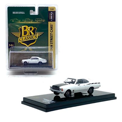 Miniatura carro Chevrolet Opala Coupe SS branco 1975 - 1/64