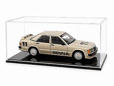 Miniatura Mercedes-Benz 190E 2.3 1984 Senna Nürburgring 1:18 +Caixa Acrílica