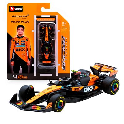 Miniatura F1 McLaren MCL39 4 Lando Norris 1/64 - Bburago