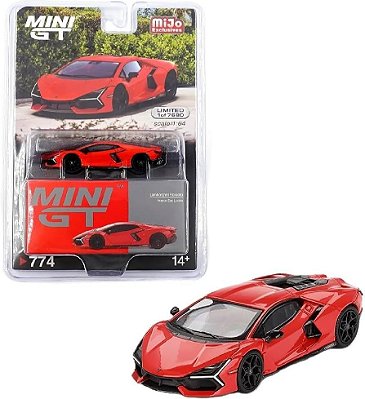 Miniatura Mini GT Lamborghini Revuelto Vermelha
