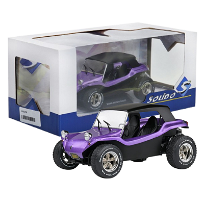 Miniatura Meyers Manx Buggy 1965 Roxo 1:18 Solido Cor Violeta