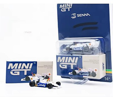 MINIATURA  SENNA TOLEMAN MONACO GRAND PRIX 1984 1/64
