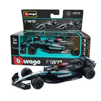 Miniatura Mercedes-AMG F1 W15 #44 e #63 Bburago 1/43