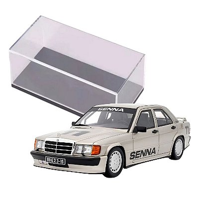 Miniatura Mercedes-Benz 190E 2.3 1984 Senna Nürburgring 1:18 +Caixa Acrílica