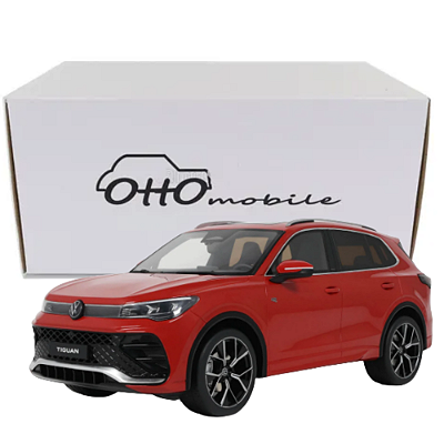 Miniatura Volkswagem Tiguan e TSI R-Line OTTO vermelho 1/18