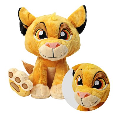 Bicho De Pelúcia Simba Big Feet Disney 30cm Fun Amarelo