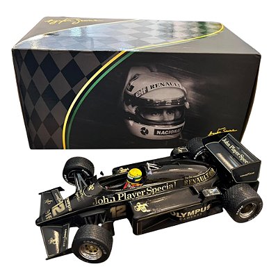 Miniatura Ayrton Senna Lotus 97t Premium X Customizada 1/18