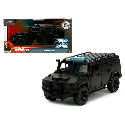 Miniatura Velozes e Furiosos Agency SUV Preta Jada 1/32