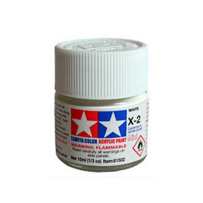 Tinta Acrílica Mini Tamiya White X-2 10 ml