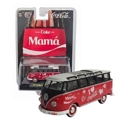 Miniatura Volkswagen Microbus Deluxe 1962 M2 Coca Cola 1/64