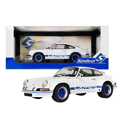 Miniatura Solido Porsche 911 RSR Carrera 1973 Branco 1/18