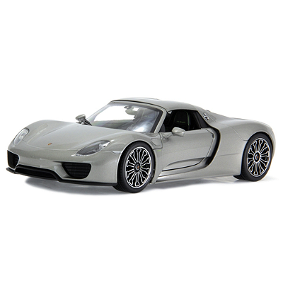 Miniatura  Porsche 918 Spyder Welly Prata 1/18
