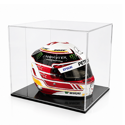 Caixa de Acrílico Expositora Para Miniatura F1 Capacete 1/2