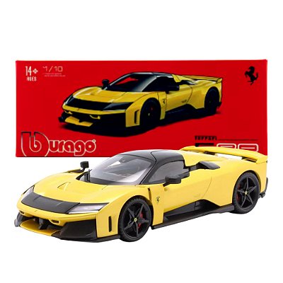 Miniatura Bburago Signature Ferrari F80 Amarelo 1/18