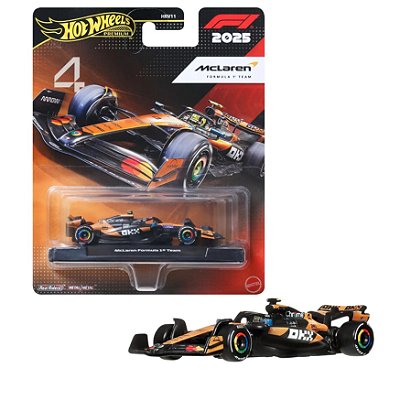 Miniatura Hot Wheels Mclaren Team 2025 #4 Lando Norris 1/64