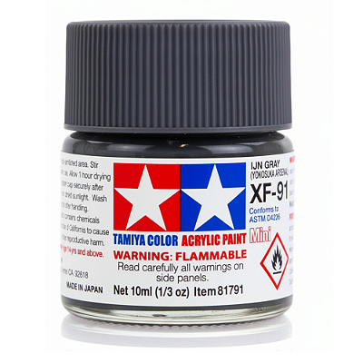 Tinta Acrílica Mini Tamiya IJN Gray (Yokosuka) XF-91 – 10 ml