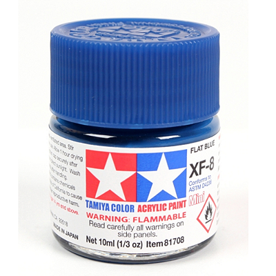 Tinta Acrílica Mini Tamiya Metallic Blue X-13  – 10 ml