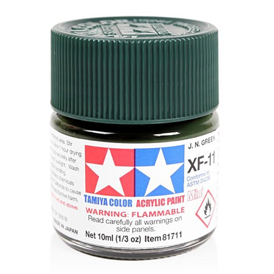 Tinta Acrílica Mini J.N Green XF-11 10ml Tamiya